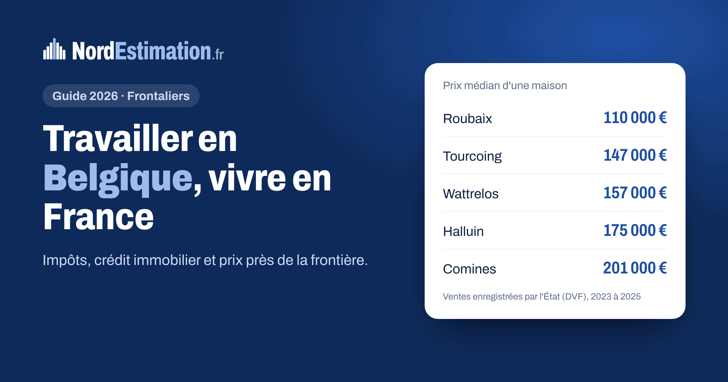 Travailler en Belgique et vivre en France : prix d'une maison près de la frontière